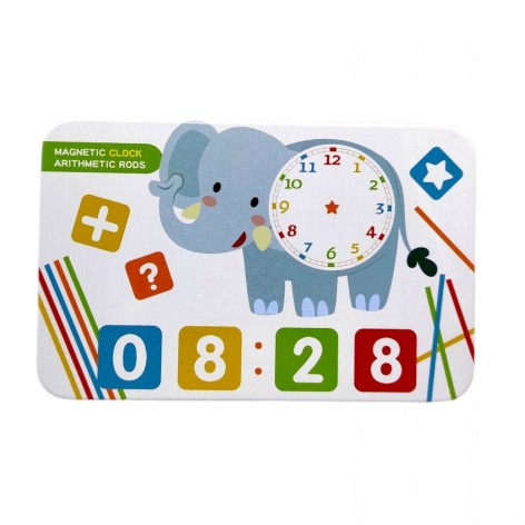 Логическая игра C 73827 (120) деревянные магниты, цифры, математические отметки, палочки, цвета, боксы