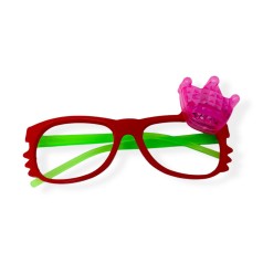 Детские светящиеся очки (КРАСНЫЕ)