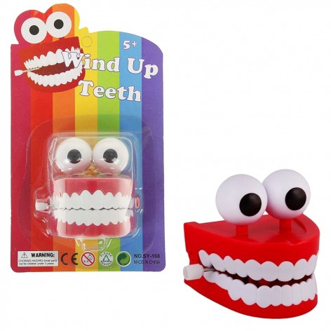 Заводна іграшка "Зуби з очима"