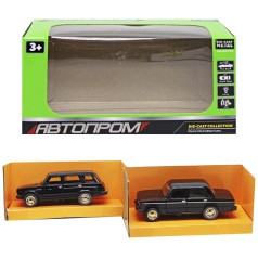 Машинка металлическая "АВТОПРОМ: ВАЗ", черная