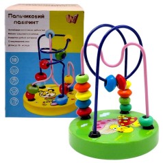 Пальчиковый лабиринт WToys, деревянный, в коробке (ЗЕЛЕНЫЙ)