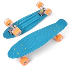 Скейт Пенни борд 3131 (8) Best Board, БИРЮЗОВЫЙ, доска=55см, колёса PU со светом, диаметр 6см
