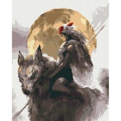 Картина по номерам "Мононоке"