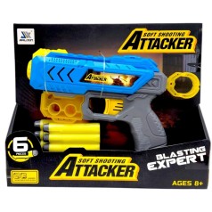 Игрушечное оружие Бластер Мягкие снаряды в комплекте 6 шт. (7.4 см)