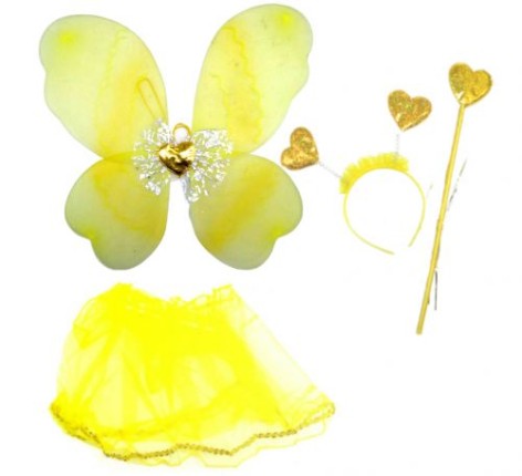 Карнавальний костюм "Метелик з бантиком" (жовтий)