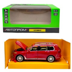 Машинка металлическая "АВТОПРОМ, 1:32 BMW X7" (КРАСНАЯ) коробка - 18х8х9 см