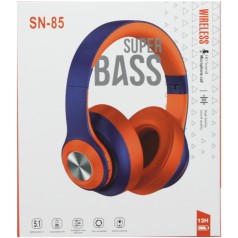 Беспроводные наушники "Wir Super Bass" (синие)