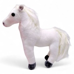 Мягкая игрушка "ЛОШАДКА" 25 см (БЕЛЫЙ)