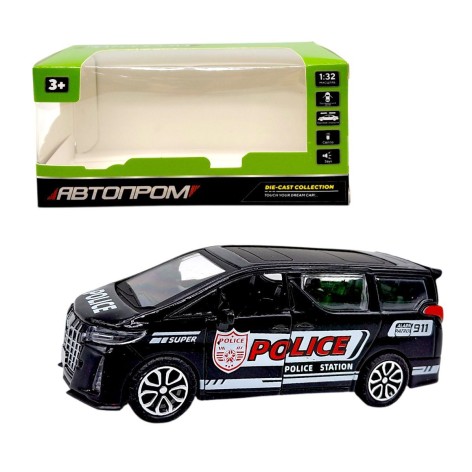 МАШИНА АВТОПРОМ, 1:32 TOYOTA ALPHARD (ЧЕРНАЯ)