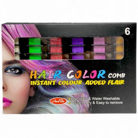 Краска для волос неоновая, 6 цветов (бордовый, зеленый, белый, фиолетовый, золотой, лавандовый)