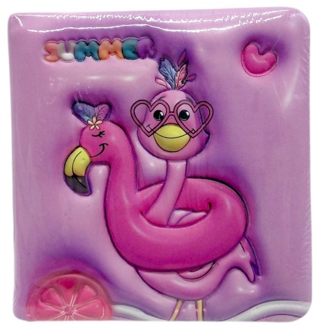 Блокнот 3D 10Х9,5 см "Лама" (РОЗОВЫЙ)