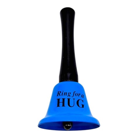 Колокольчик длинный "HUG" 12,5 см (ГОЛУБОЙ)