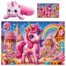 Пазлы с мягкой игрушкой "De.tail. Розовый единорог" 260 деталей