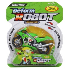Мотоцикл-трансформер "Deform robot", зеленый