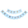 Гірлянда "Happy Birthday", блакитна