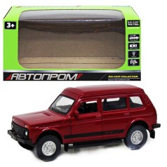 Машинка металлическая "АВТОПРОМ: ВАЗ 2131 Нива", красная