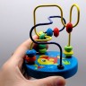 Пальчиковый лабиринт WToys, деревянный, в коробке (ГОЛУБОЙ)
