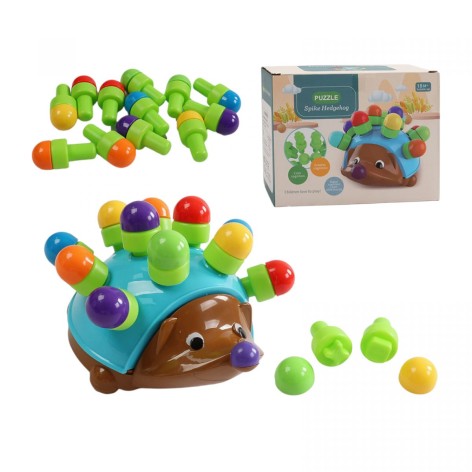 Логический еж 12 иголочек, цифры, в коробке