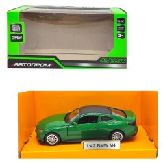 Машинка металлическая "АВТОПРОМ. BMW M4" (ЗЕЛЕНАЯ)