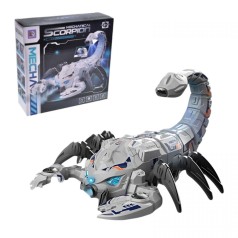 Скорпион на батарейках, озвученный, со светом, в коробке р.22,6x7,4x22см