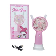 Вентилятор аніме My Melody вбудований акумулятор, USB кабель, підставка, в коробці