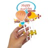 Топпер на торт дитячий  "Happy Birthday" - ЛІТАКИ