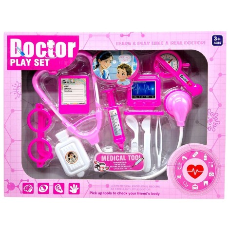 Набор врача в коробке (Розовый)
