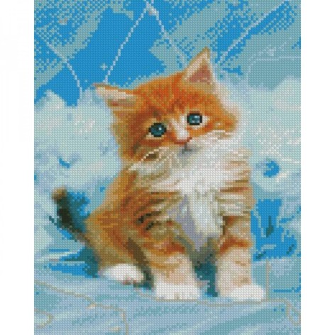 Алмазная мозаика "Милый котик" 30х40 см