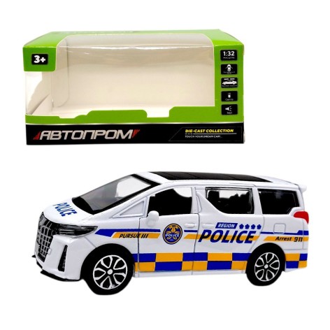 МАШИНА АВТОПРОМ, 1:32 TOYOTA ALPHARD (БЕЛАЯ)