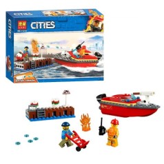 Конструктор "CITIES. Пожар в порту" (109 дет.)