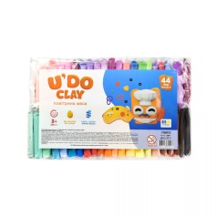 Набор для творчества (воздушный пластилин) "UʼDO Clay 44 шт, брикет 6 г (укр)