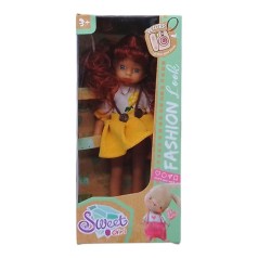 Лялька Sweet Girl 20 см (жовта сукня)