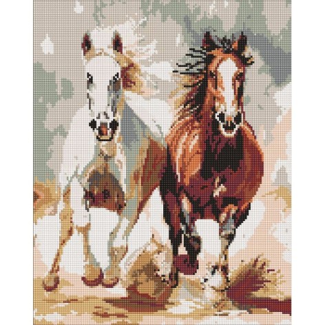 Алмазная мозаика "Чувственный забег" 40х50см