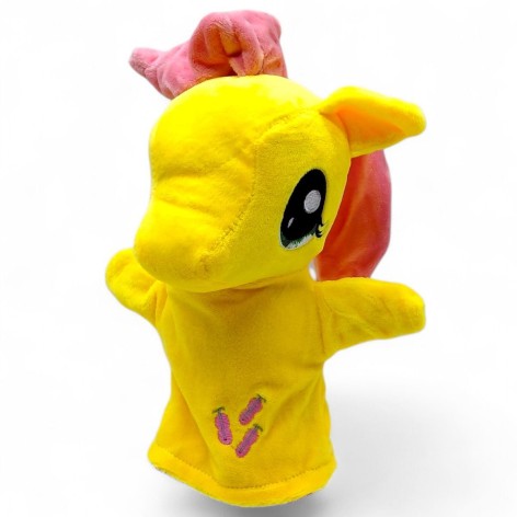 Мягкая игрушка-перчатка "Пони" (желтая)