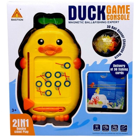 Логическая игра (магнитная игра, шарик-лабиринт, рыбалка, карты с заданиями) микс оттенков