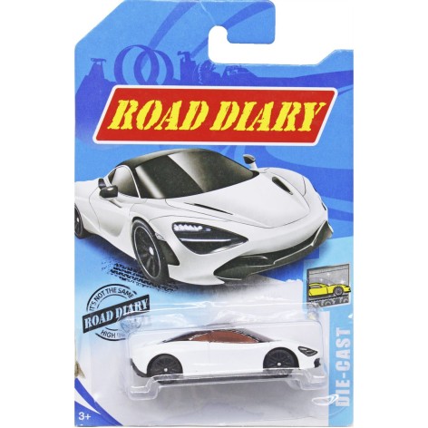 Машинка металлическая "Road Diary" (белая)