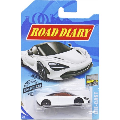 Машинка металлическая "Road Diary" (белая)