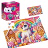 Пазлы с мягкой игрушкой "De.tail. Единорожка" 260 деталей