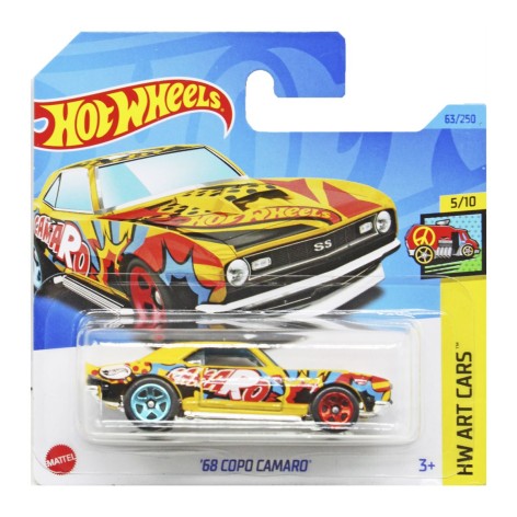 Базова машинка Hot Wheels 68 COPO CAMARO YELLOW