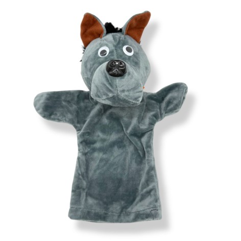 Мягкая игрушка, Перчатка - "Волк" 32 см