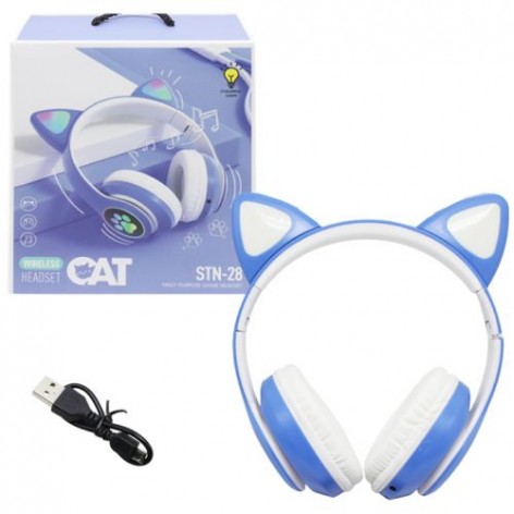 Бездротові навушники "Cat", синій