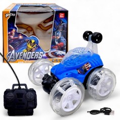 Машинка-трюкач на радио-управлении "Мстители" (СИНЯЯ)
