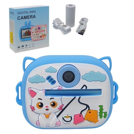 Фотоапарат-термопринтер "Котик" (БЛАКИТНИЙ)