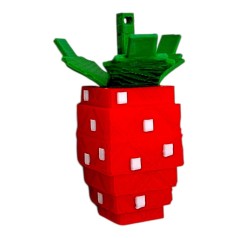 3D Брелоки ROBLOX ELDER STRAWBERRY / СТАРАЯ Клубника GAG KEYCHAIN, 3D печать