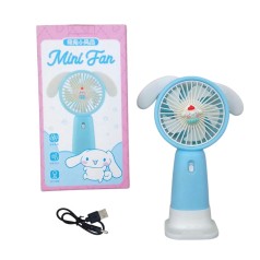 Вентилятор аніме Cinnamoroll вбудований акумулятор, USB кабель, підставка, в коробці