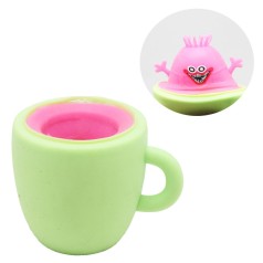 Игрушка-антистресс "Монстрик в чашке", салатовый