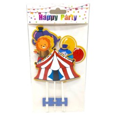 Топпер на торт дитячий  "Happy Birthday" - ЦИРК
