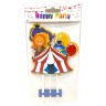Топпер на торт дитячий  "Happy Birthday" - ЦИРК