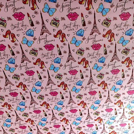 Папір подарунковий (100х70 см), 1 лист