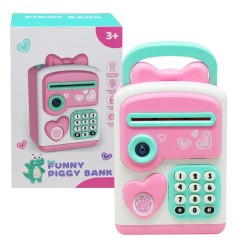 Сейф-копилка "Funny Piggy Bank" (розовый)